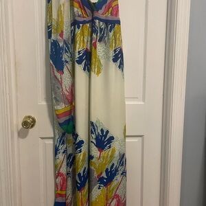 Colorful Maxi Dress with Abstract Print